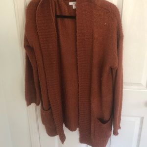 Nordstrom BP Cozy Shawl Collar Cardigan (Rust)